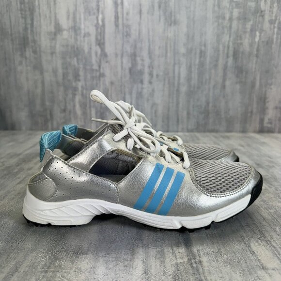 Adidas Adiwear Traxion Lite Golf Ladies Open Heel Shoes Women's Size 6 - Picture 5 of 12